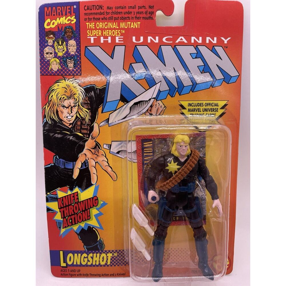 1993 Marvel The Uncanny X-Men Longshot Throwing Action Figure Toy Biz 4923 NOS